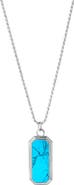 Degs & Sal Men's Turquoise Pendant Necklace