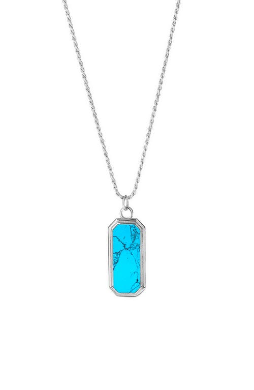 Degs & Sal Men's Turquoise Pendant Necklace