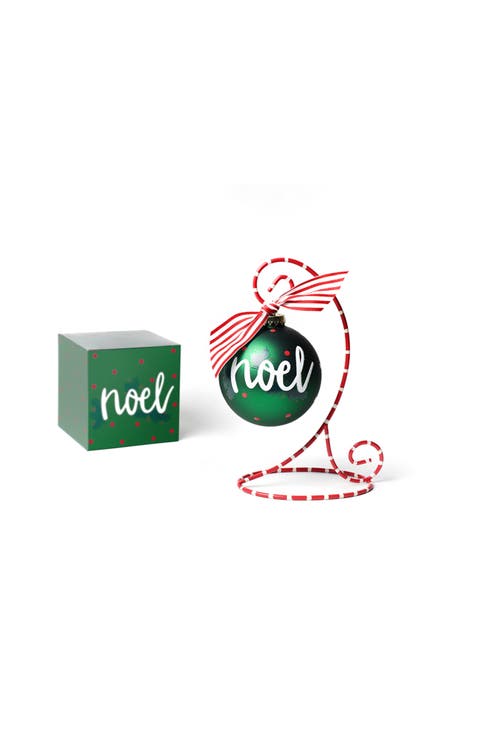 Balsam Noel Glass Ornament with Stand