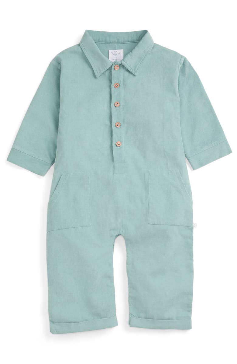 MORI Corduroy Boilersuit, Main, color, Gray Mist