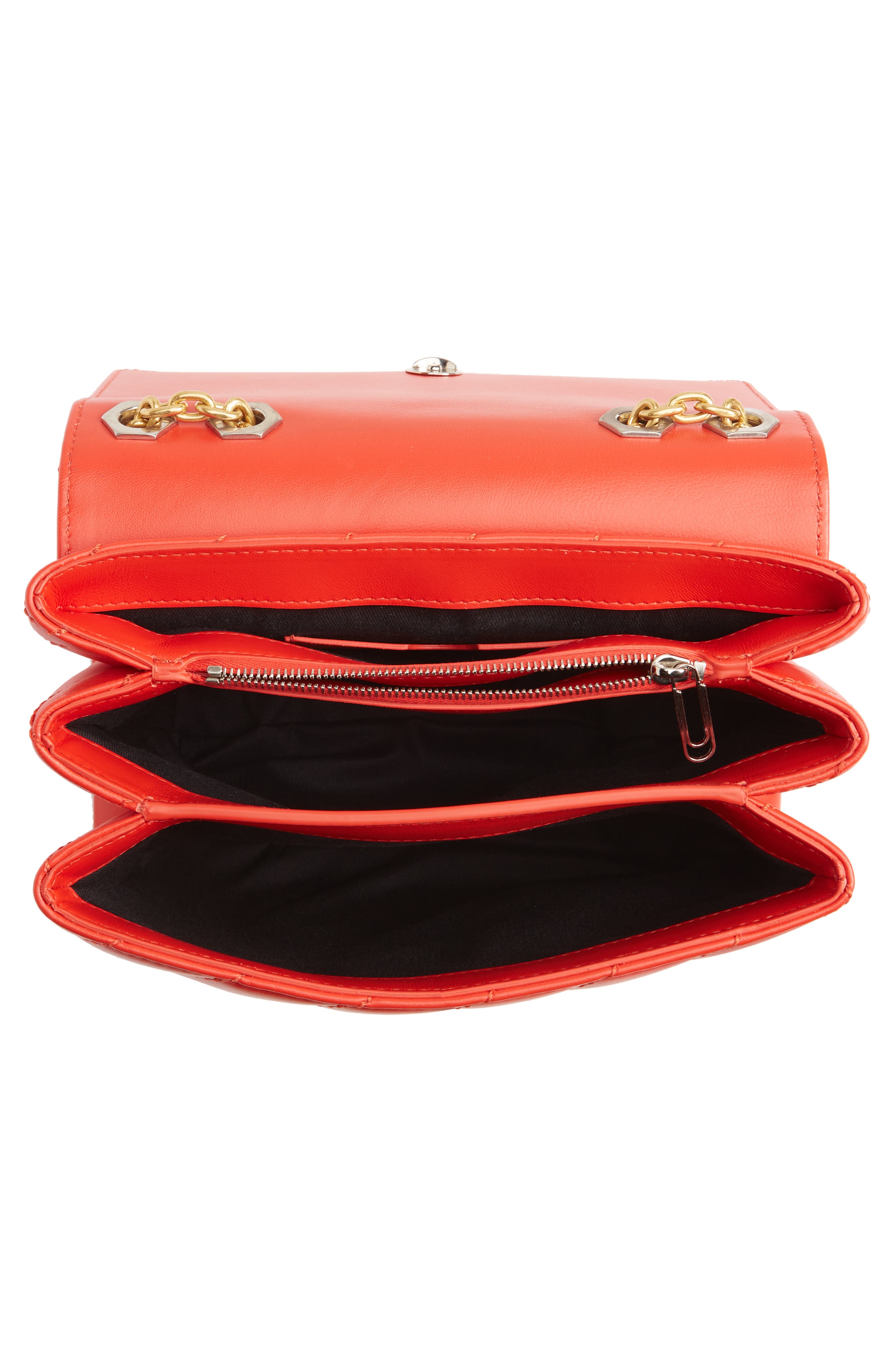 Jackhammer 24 Leather Shoulder Bag, Alternate, color, RED