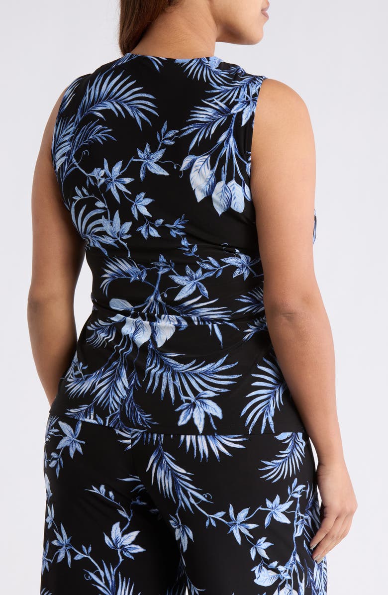 Anne Klein Print Sleeveless Wrap Top, Alternate, color, 