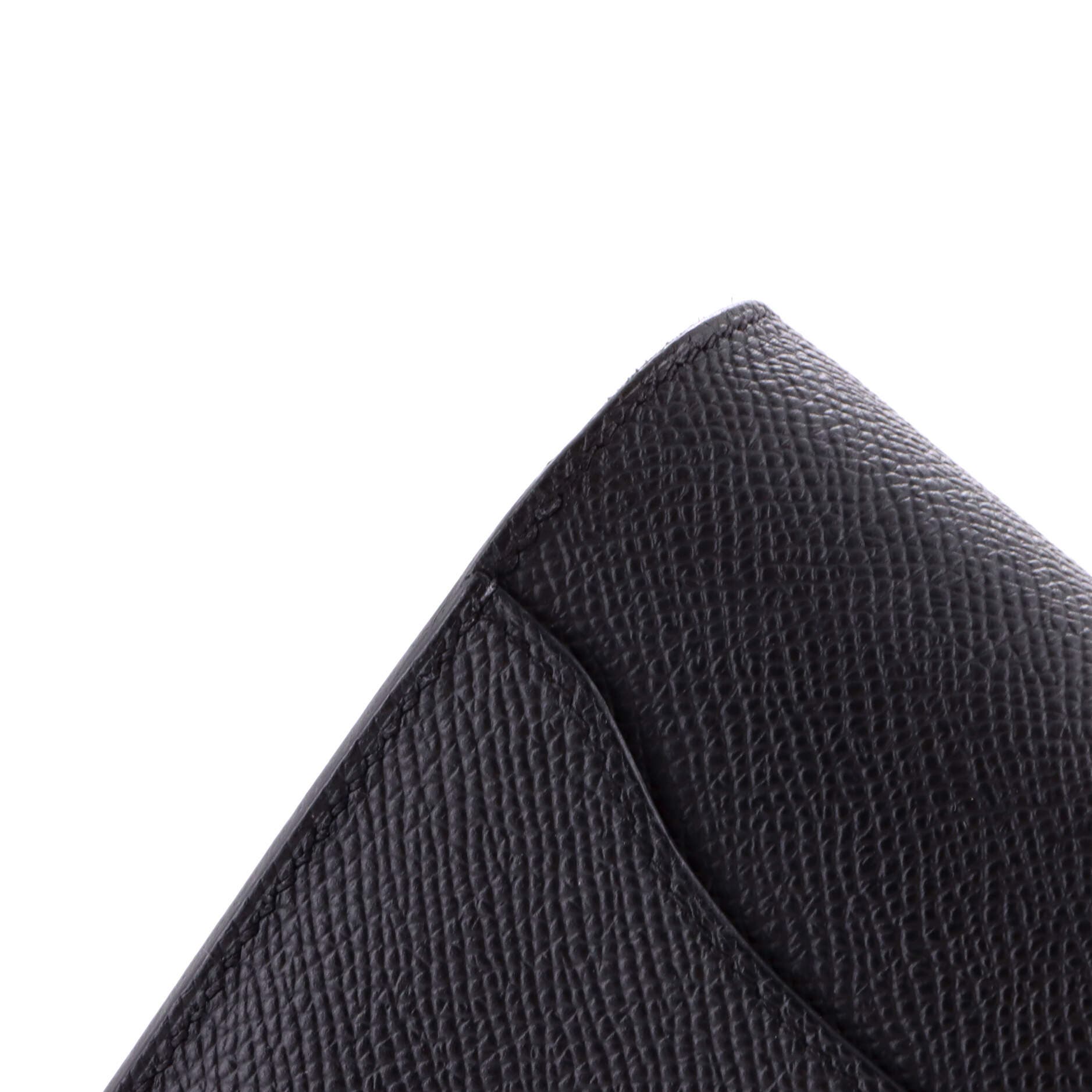 Pre-Owned Hermes Constance To Go Wallet Epsom, Alternate, color, Noir
