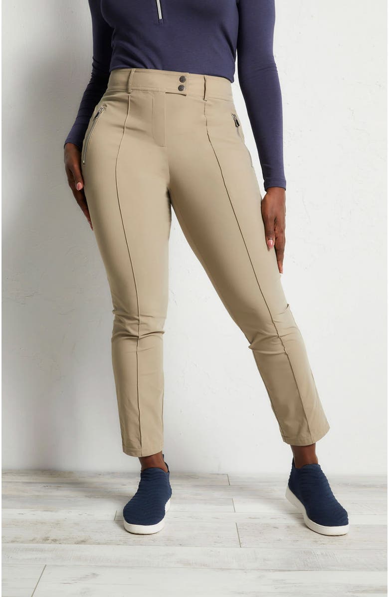 Anatomie The Peggy Zippered Pant, Alternate, color, Khaki
