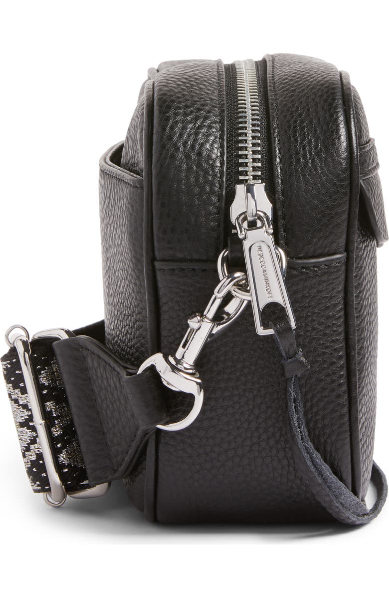 Rebecca Minkoff Leather Camera Bag with Guitar Strap, Alternate, color,