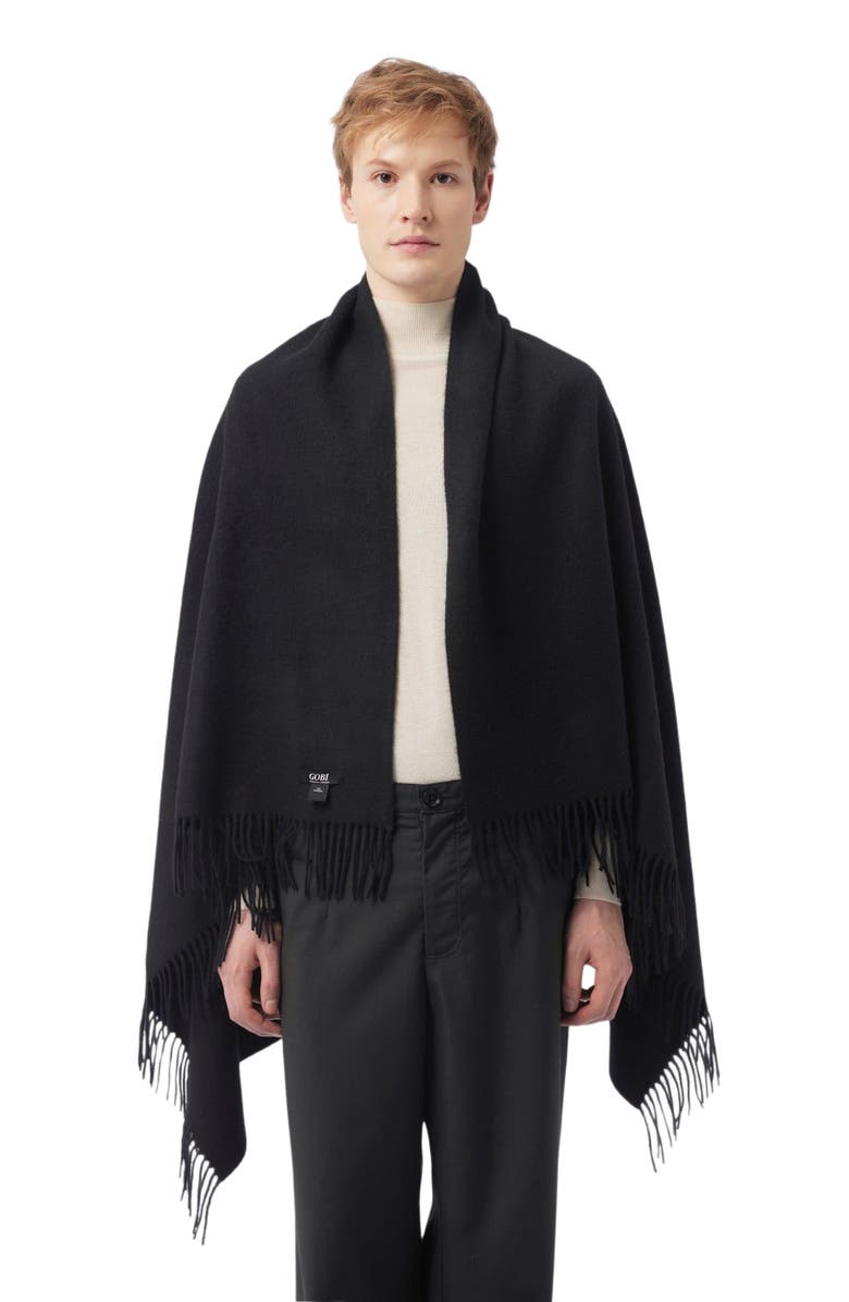 GOBI Mongolian Cashmere Medium Fringe Blanket, Alternate, color,