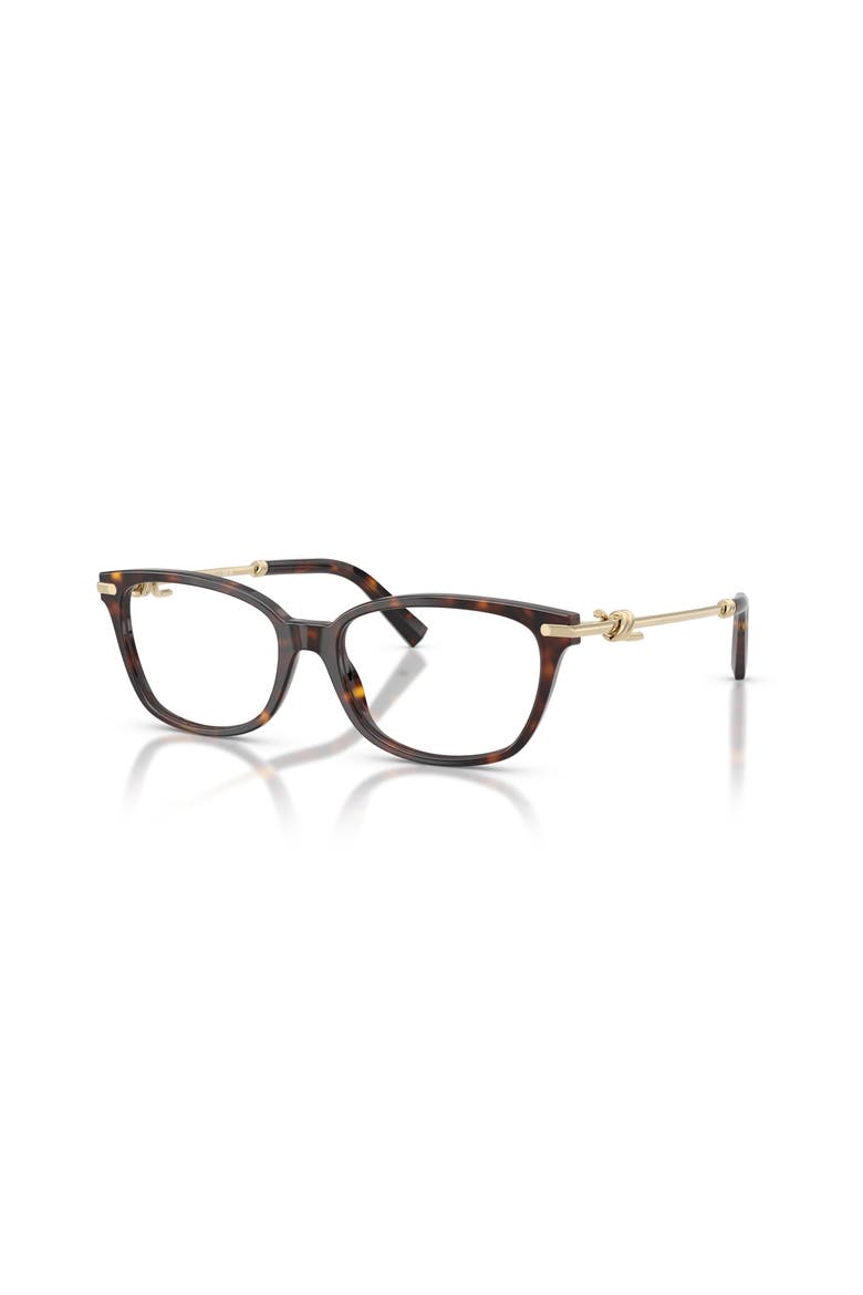 53mm Rectangle optical glasses, Main, color, Tortoise