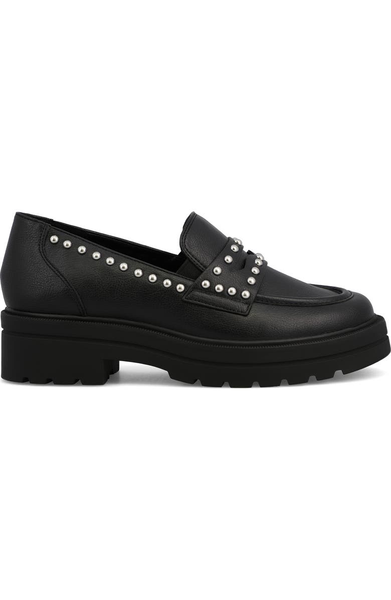 MIA Yoani Platform Stud Loafer, Alternate, color, Black