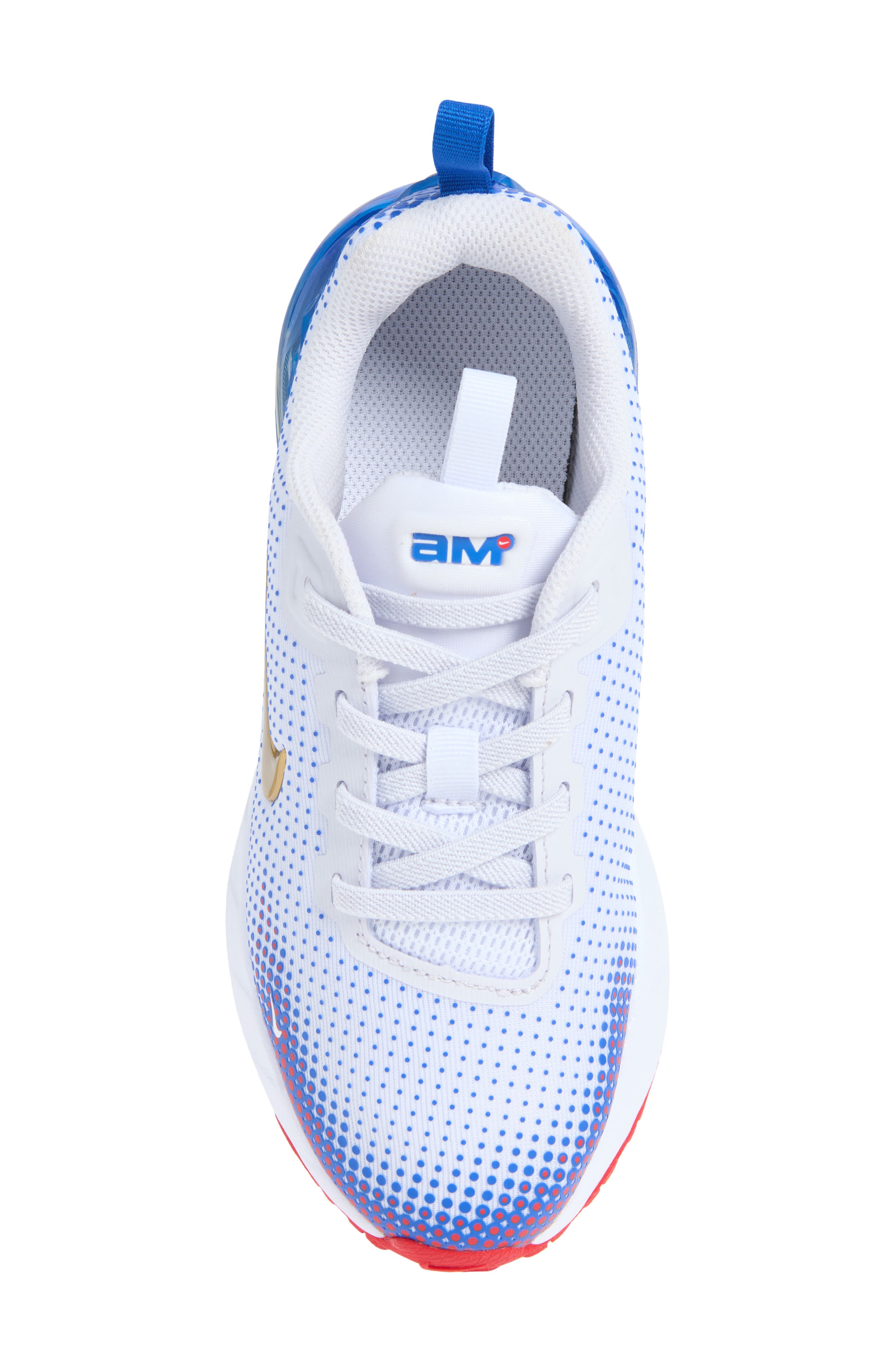 Kids' Air Max Phoenix Sneaker, Alternate, color, WHITE/ GOLD/ GAME ROYAL