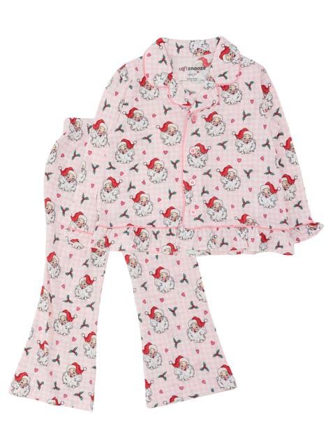 SoftSnooze Holiday Ruffle Flare Pajama Set