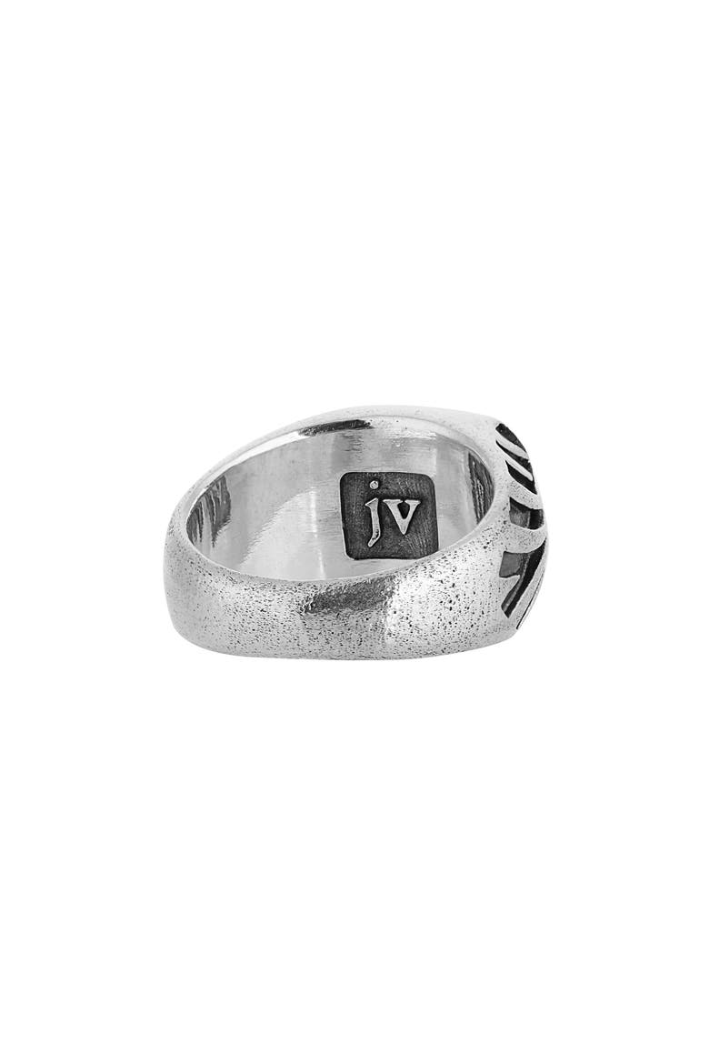 Men's Deco Onyx Signet Ring, Alternate, color, SILVER