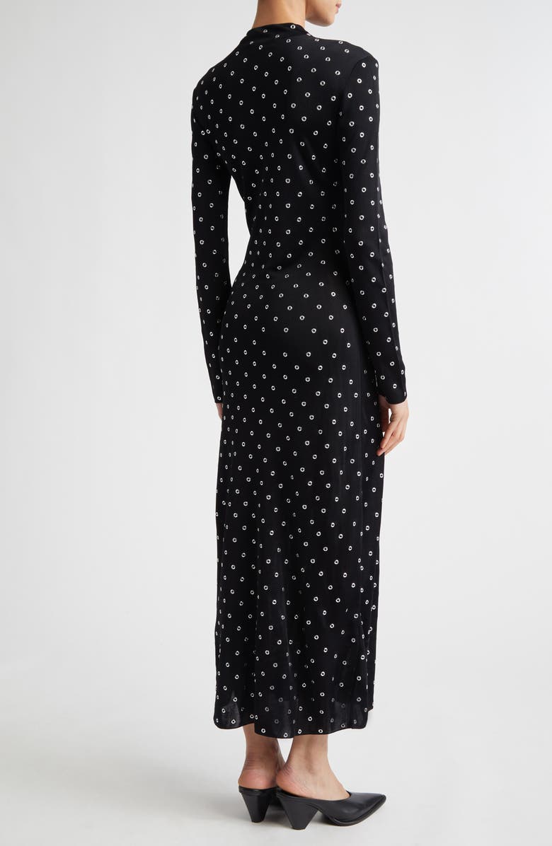 Altuzarra Kaplan Grommet Embellished Long Sleeve Sweater Dress, Alternate, color, Black