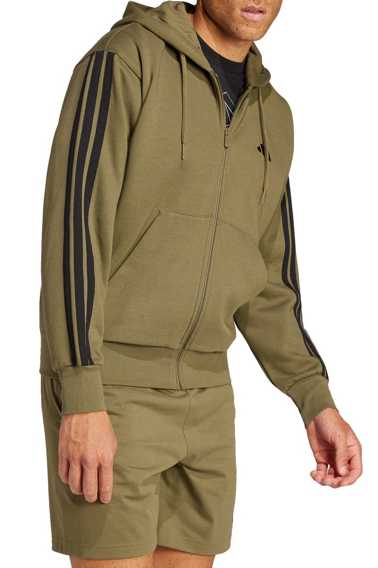 Essentials Feelcozy Fleece Hoodie, Alternate, color, OLISTR/BLA