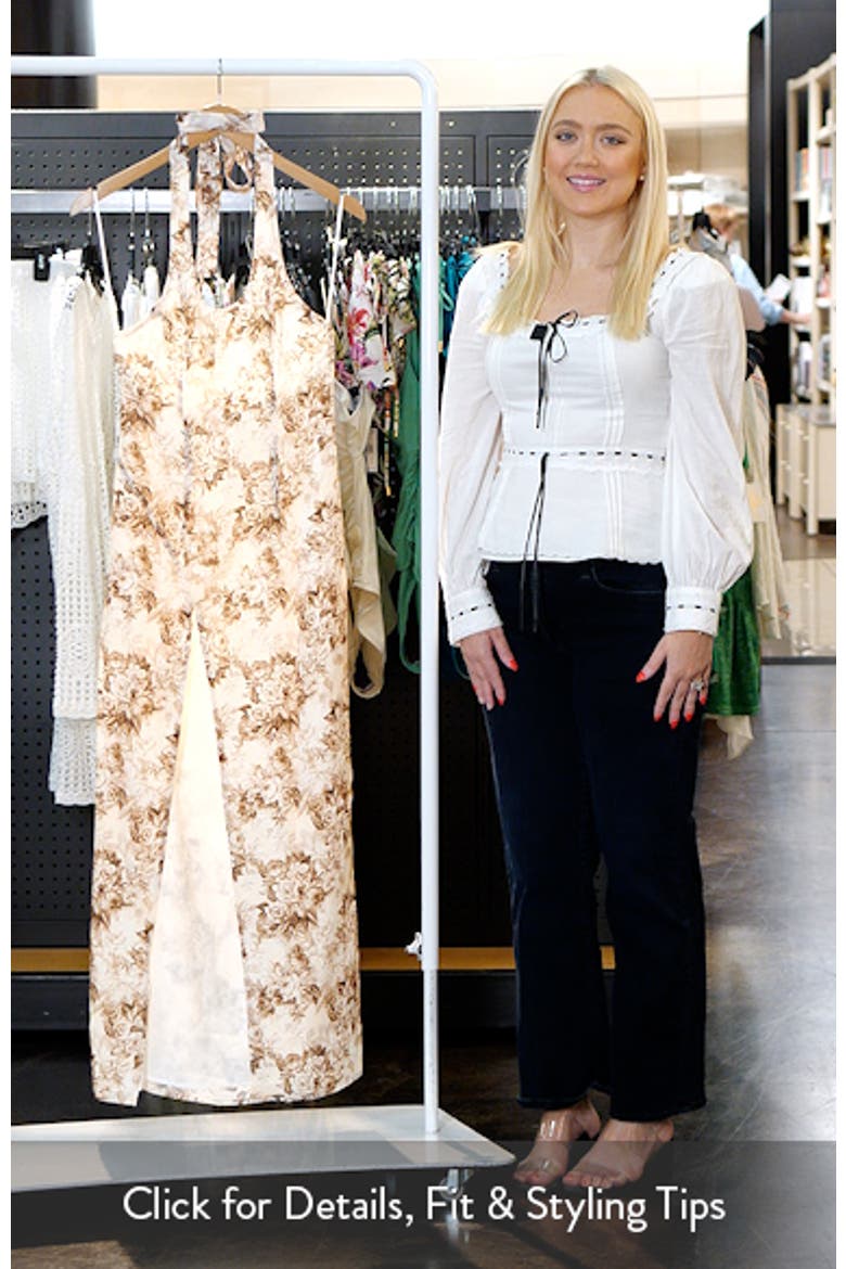 Westwood Floral Choker Halter Maxi Dress video