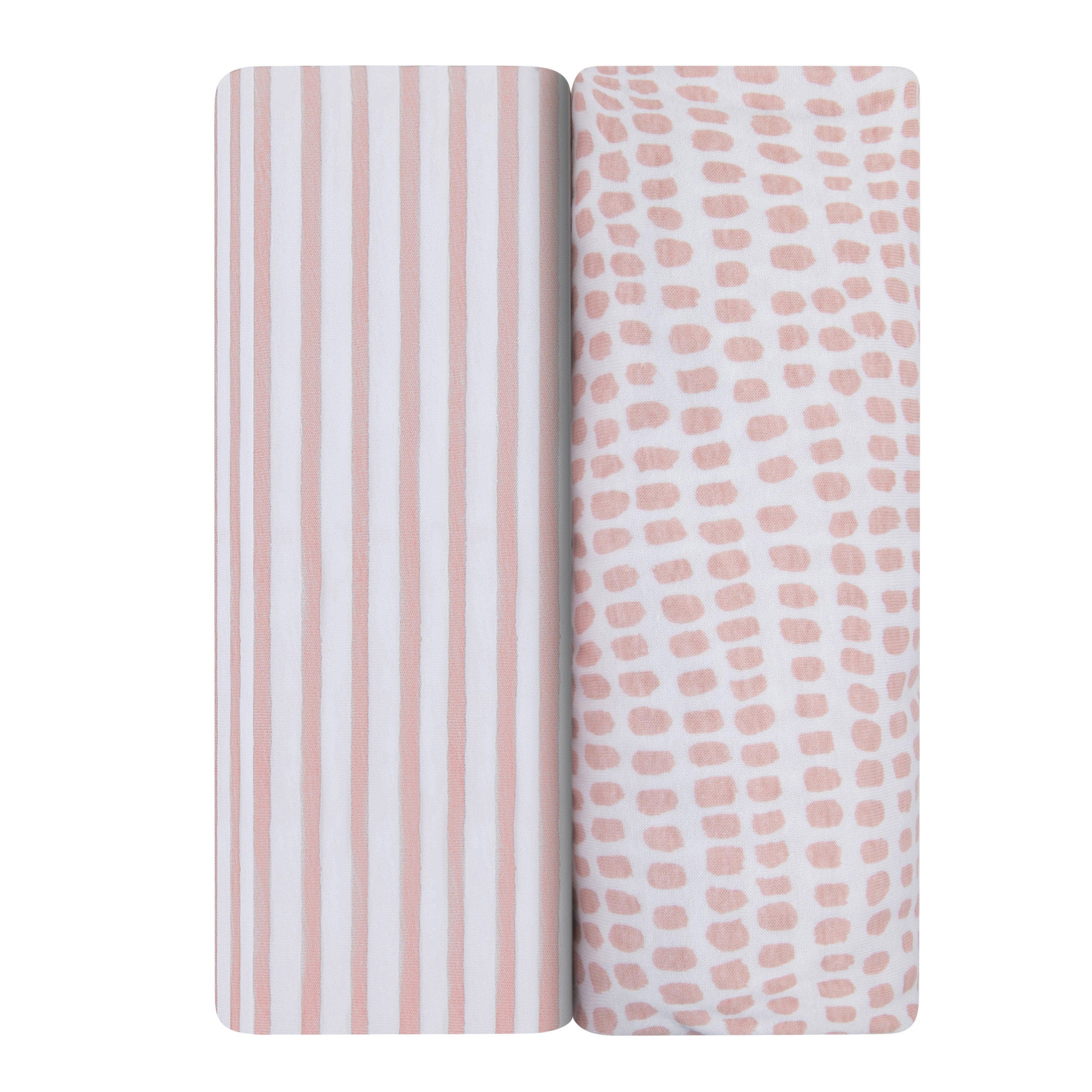 Mauve Stripes & Splash