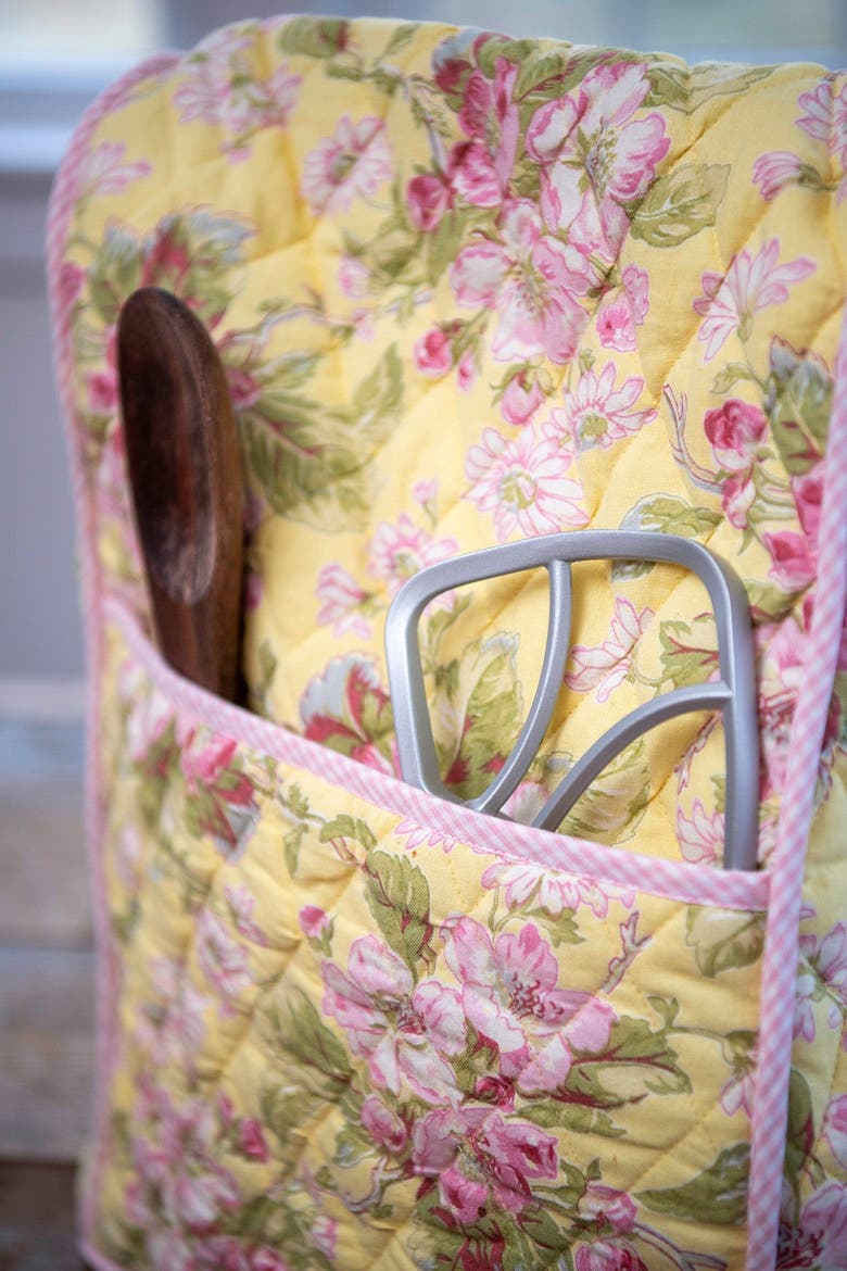 Apple Blossom Stand Mixer Cover, Alternate, color, Yellow