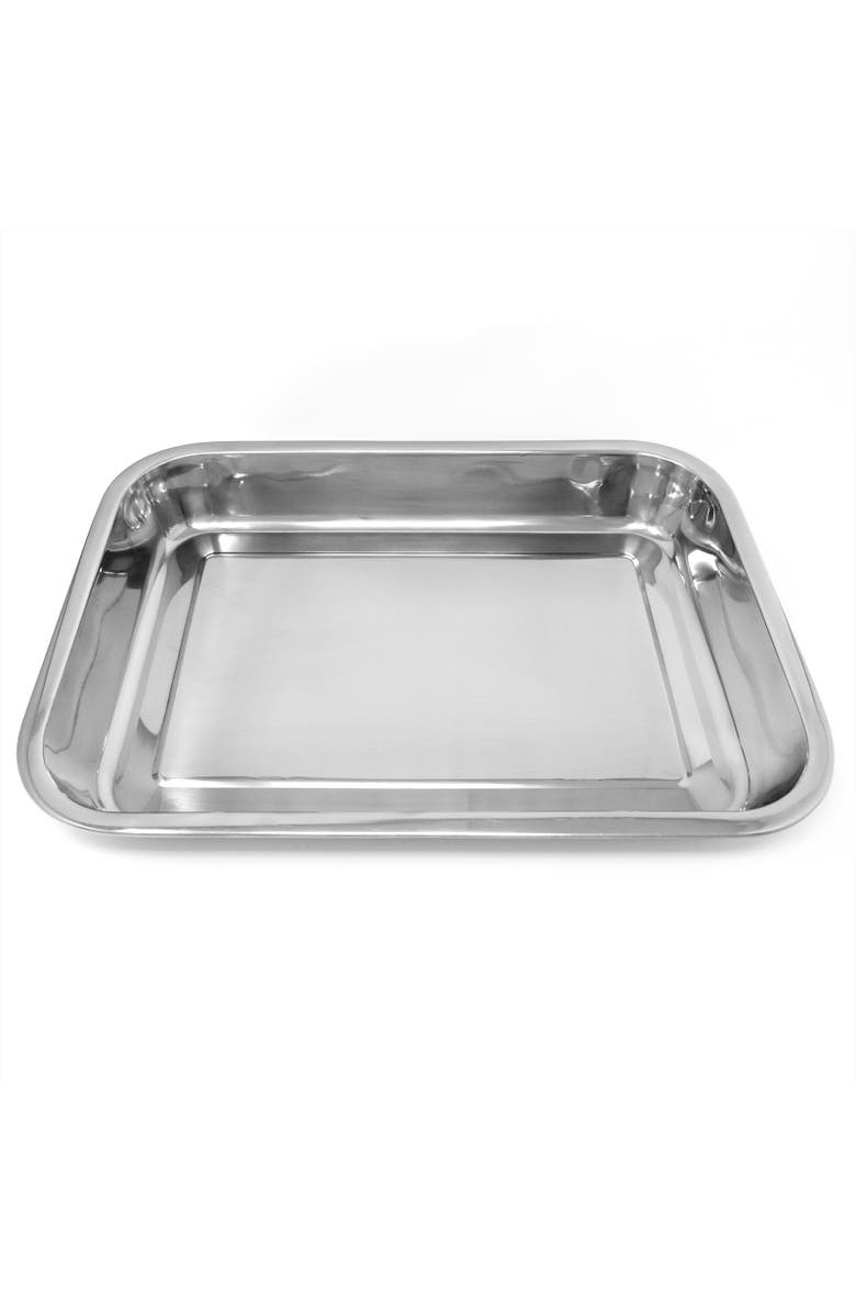 Norpro Stainless Steel 16 Inch Roast & Lasagna Pan, Heavy Duty, 2" Depth, Alternate, color, Silver