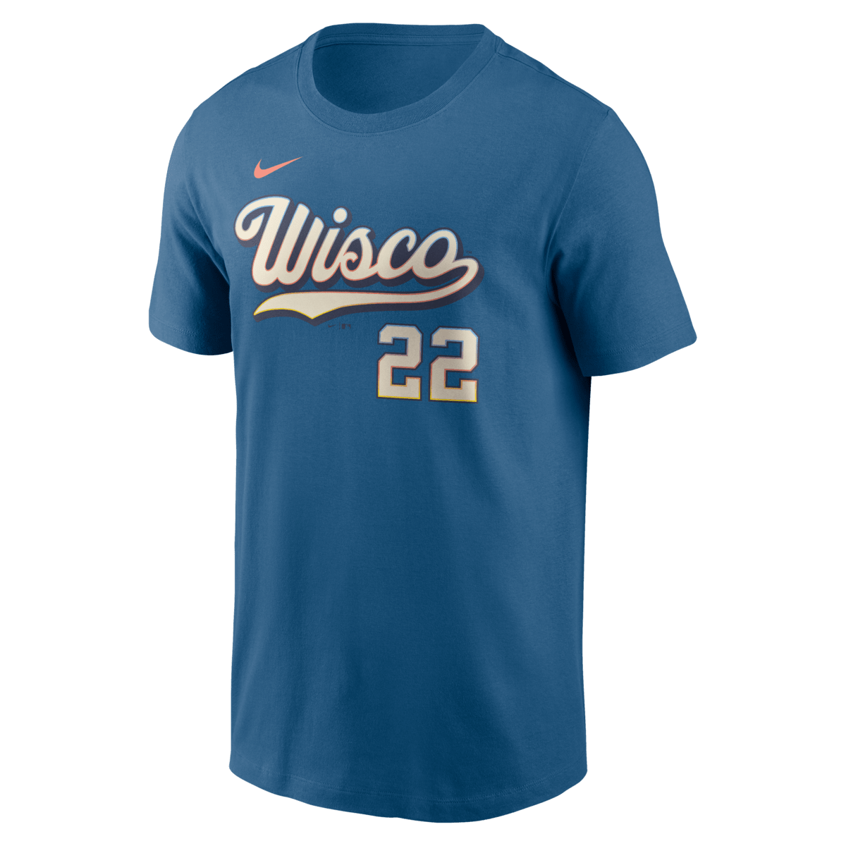Men's Nike Christian YelichBlue Milwaukee Brewers 2026 City Connect Name & Number T-Shirt - image 2