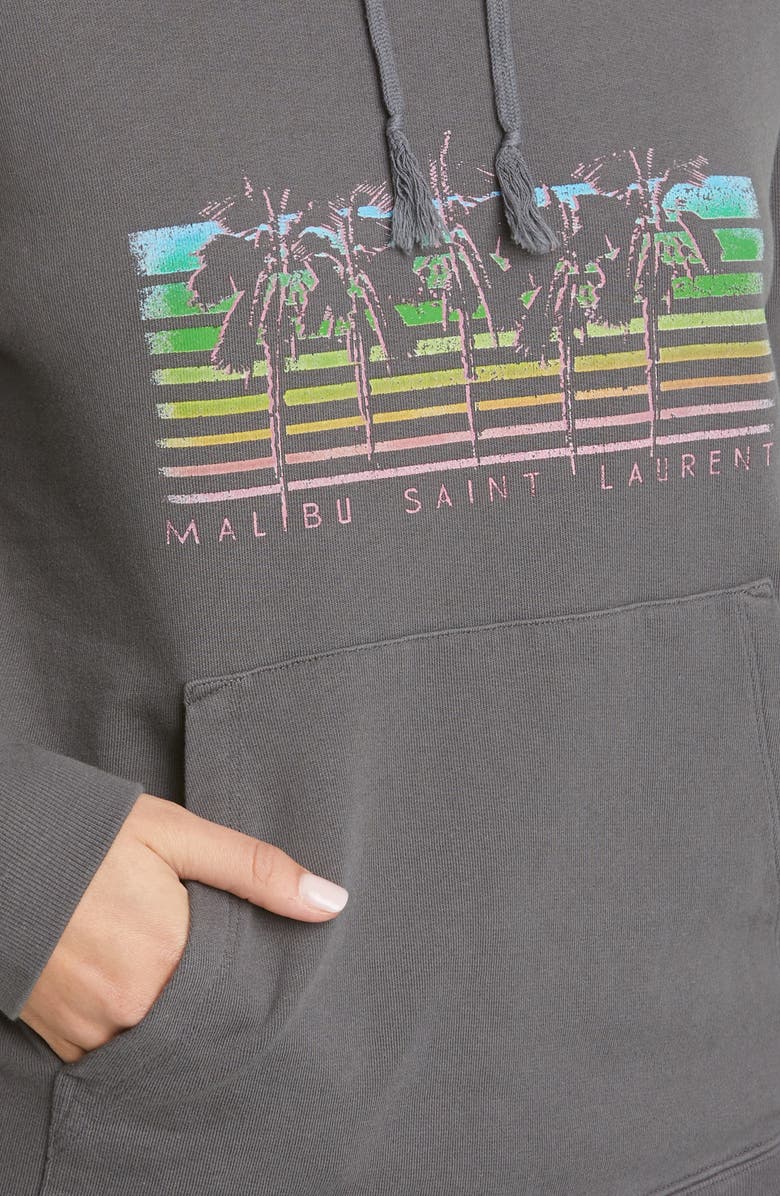 Saint Laurent Malibu Graphic Hoodie, Alternate, color,