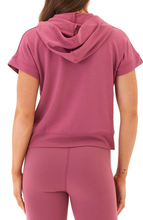 Threads 4 Thought Sammie Short Sleeve Hoodie In Pink