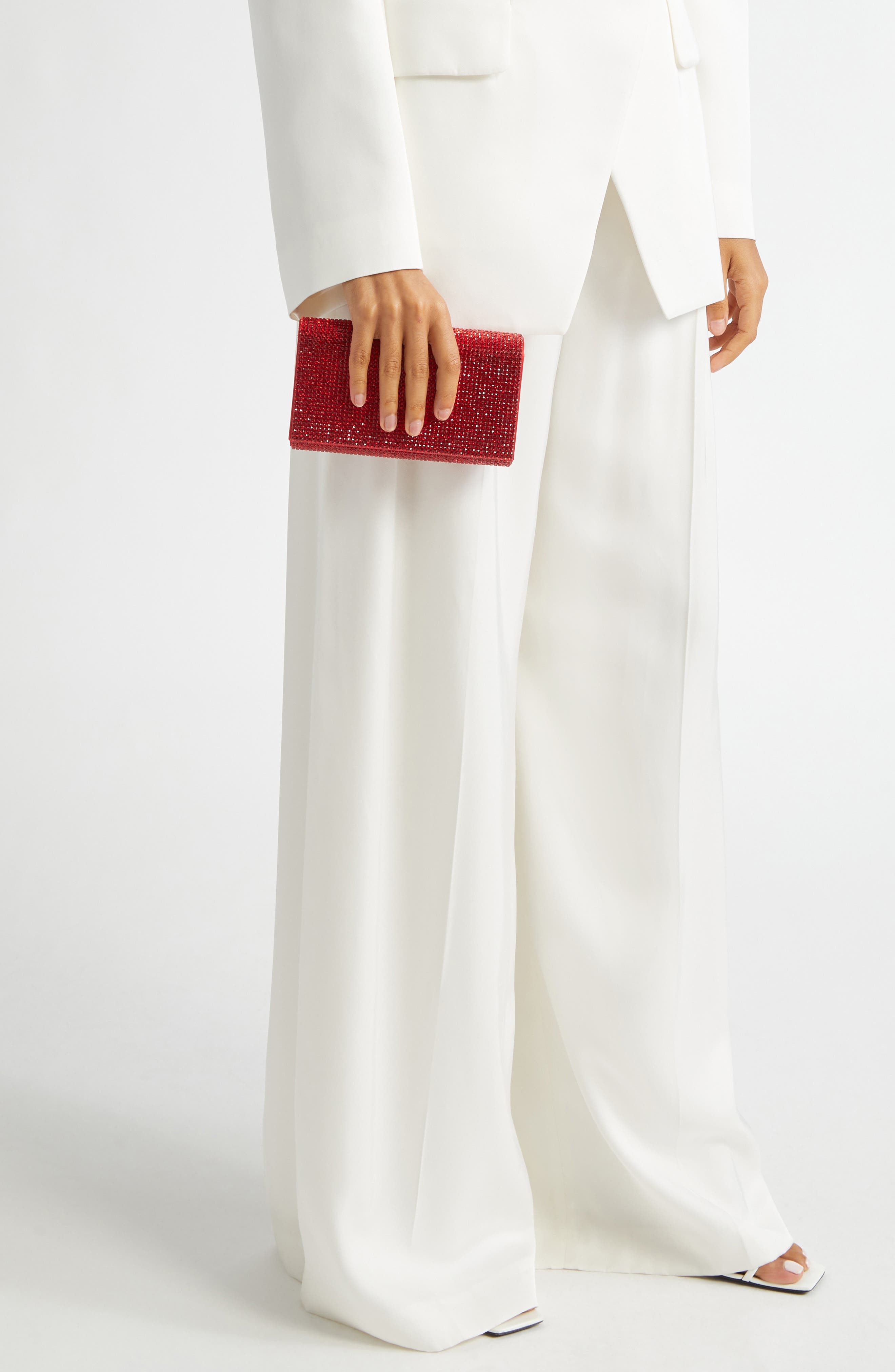 Fizzy Beaded Clutch, Alternate, color, SILVER/ SIAM