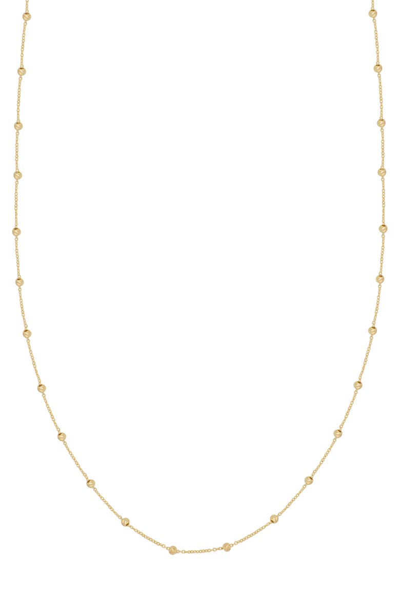 Bony Levy 14K Gold Ball Station Chain Necklace, Main, color, 14K Yellow Gold