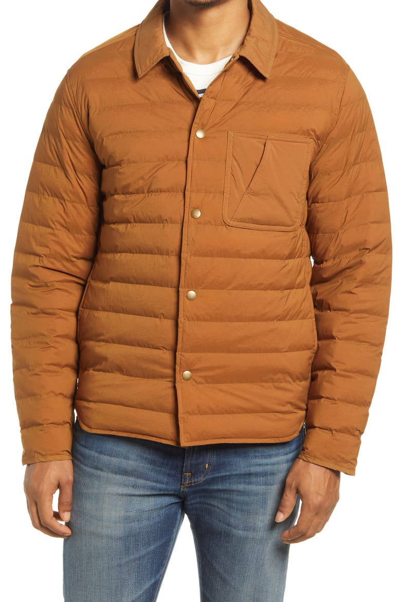 Quilted Shirt Jacket, Alternate, color, BILLYS BROWN