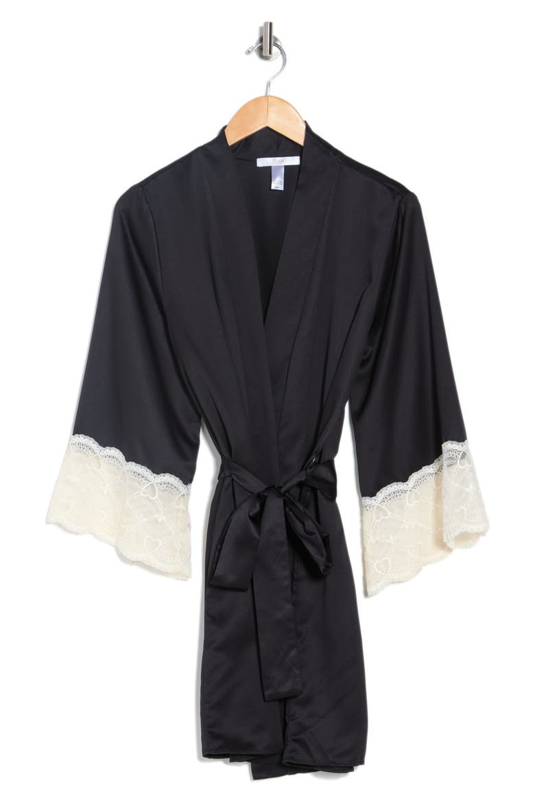 Kit Matte Cover-Up Robe, Alternate, color, BLACK