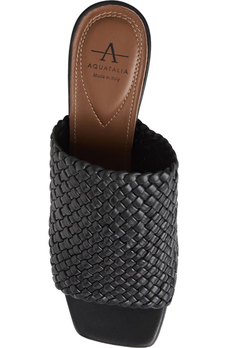 Aquatalia Laquila Slide Sandal, Alternate, color, Black Woven