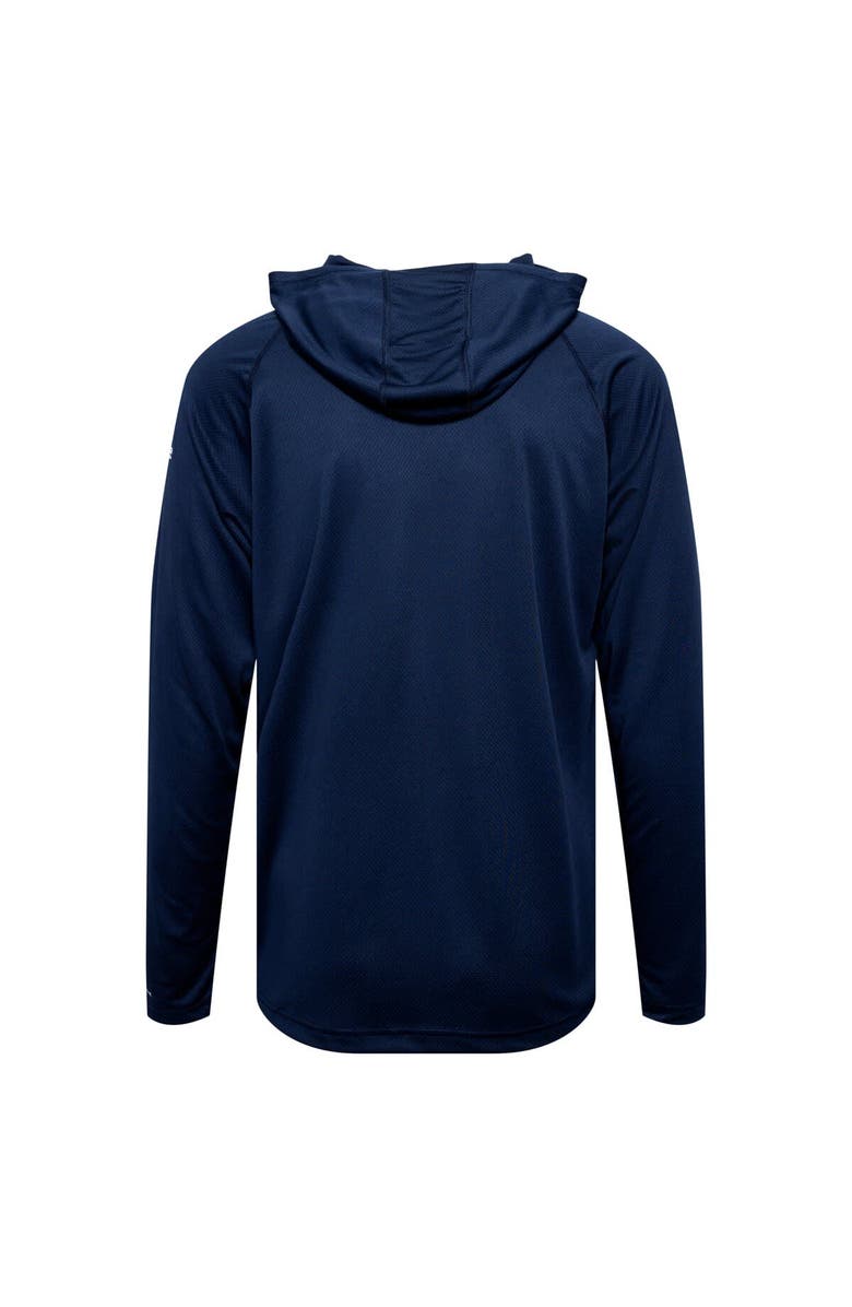 Columbia Men's Columbia Navy Dallas Cowboys Solar Stream Omni-Wick Raglan Pullover Hoodie, Alternate, color, Navy