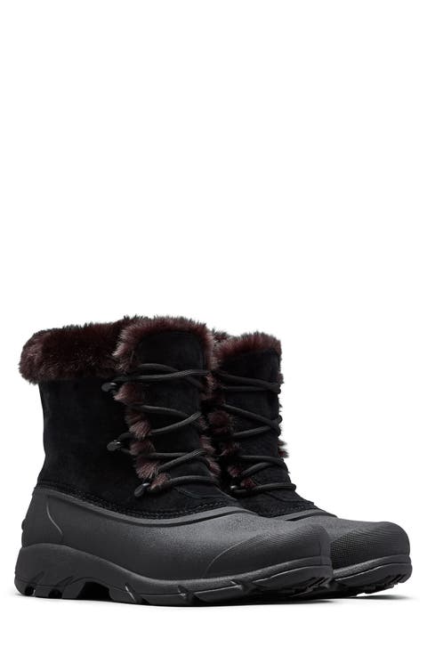 Snow Angel Faux Fur Detail Waterproof Boot (Women)