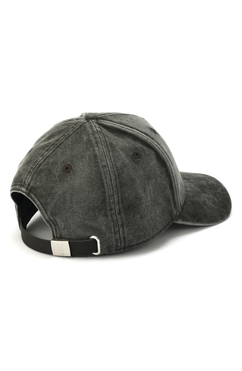 AllSaints Mini Tierra Wash Adjustable Cotton Twill Baseball Cap, Alternate, color, Washed Black
