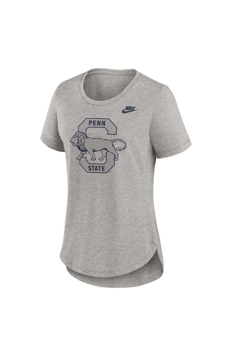 Nike Women's Nike Heather Gray Penn State Nittany Lions Legacy Tri-Blend T-Shirt, Alternate, color, 