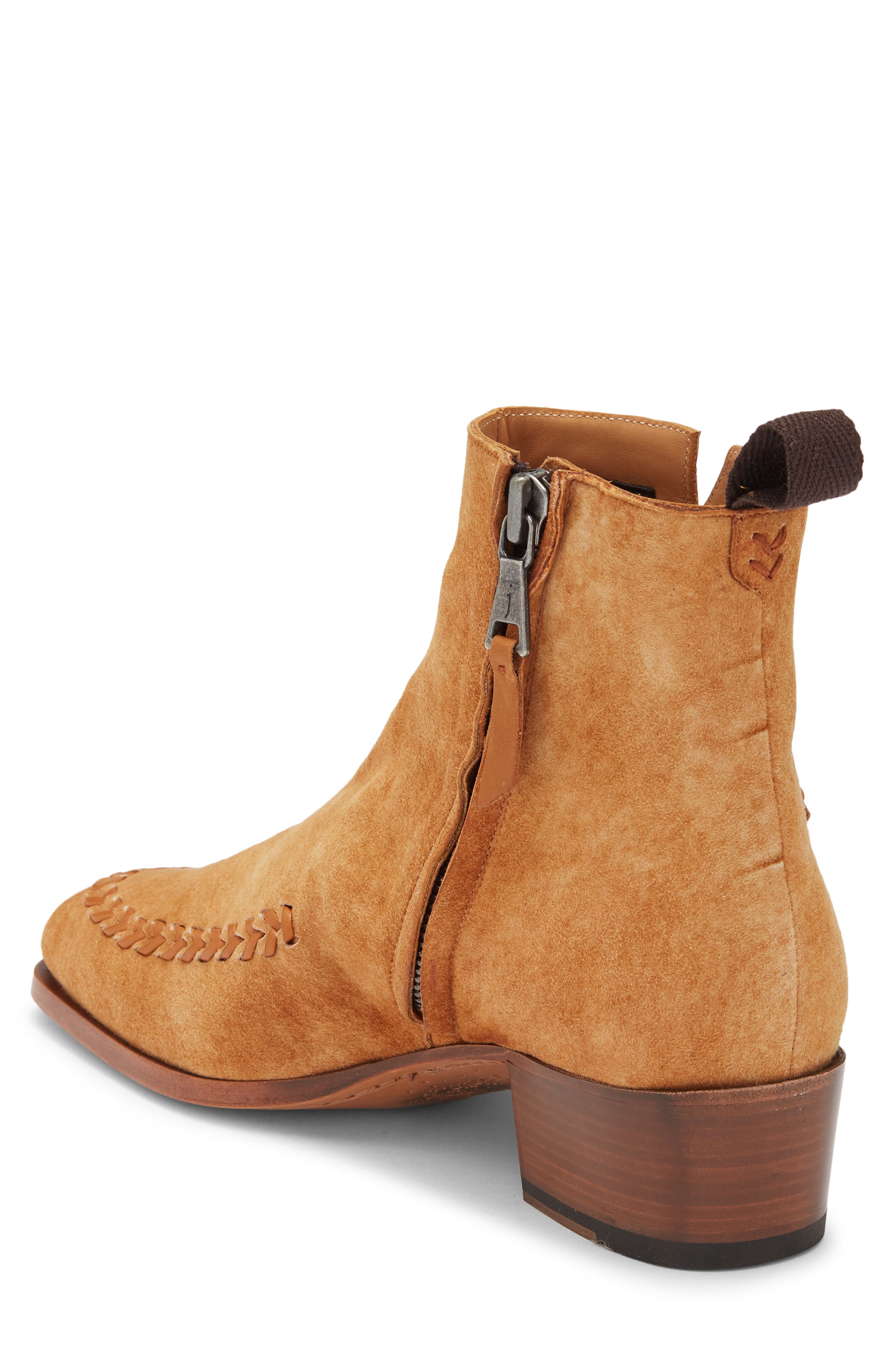 John Varvatos Tom Petty Ankle Boot, Alternate, color, Toffee