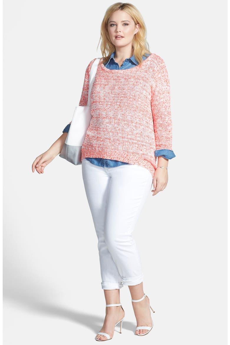 'Catherine' Boyfriend Jeans, Alternate, color, WHITE
