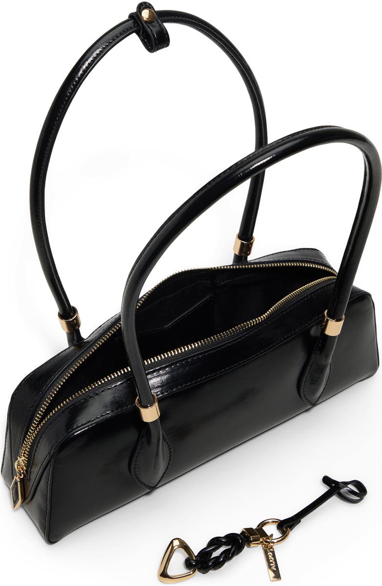 ALDO Elanorabagg Faux Leather Shoulder Bag, Alternate, color, Black