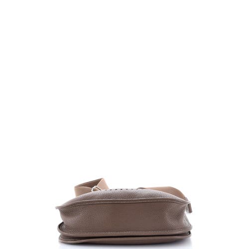 Pre-owned Hermes Hermes Evelyne Bag Gen Iii Clemence Pm In Brown