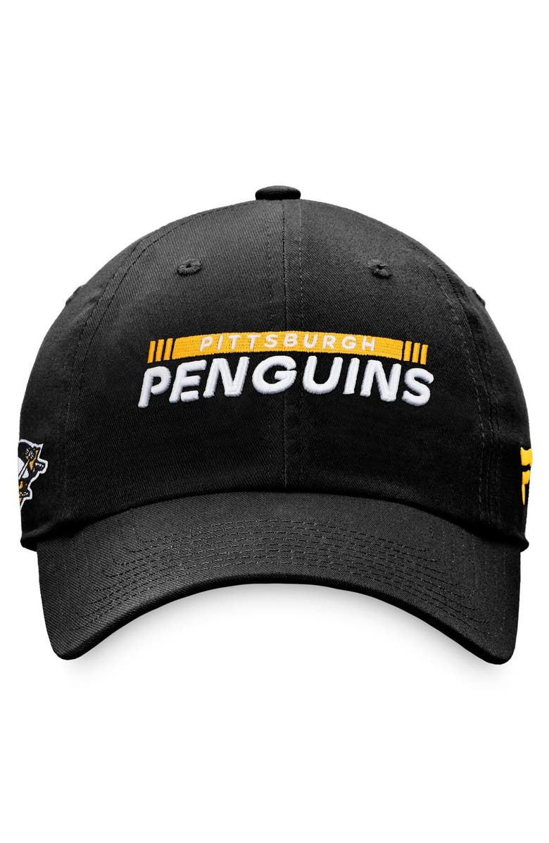 FANATICS Men's Fanatics Branded Black Pittsburgh Penguins Authentic Pro Rink Adjustable Hat, Alternate, color, 