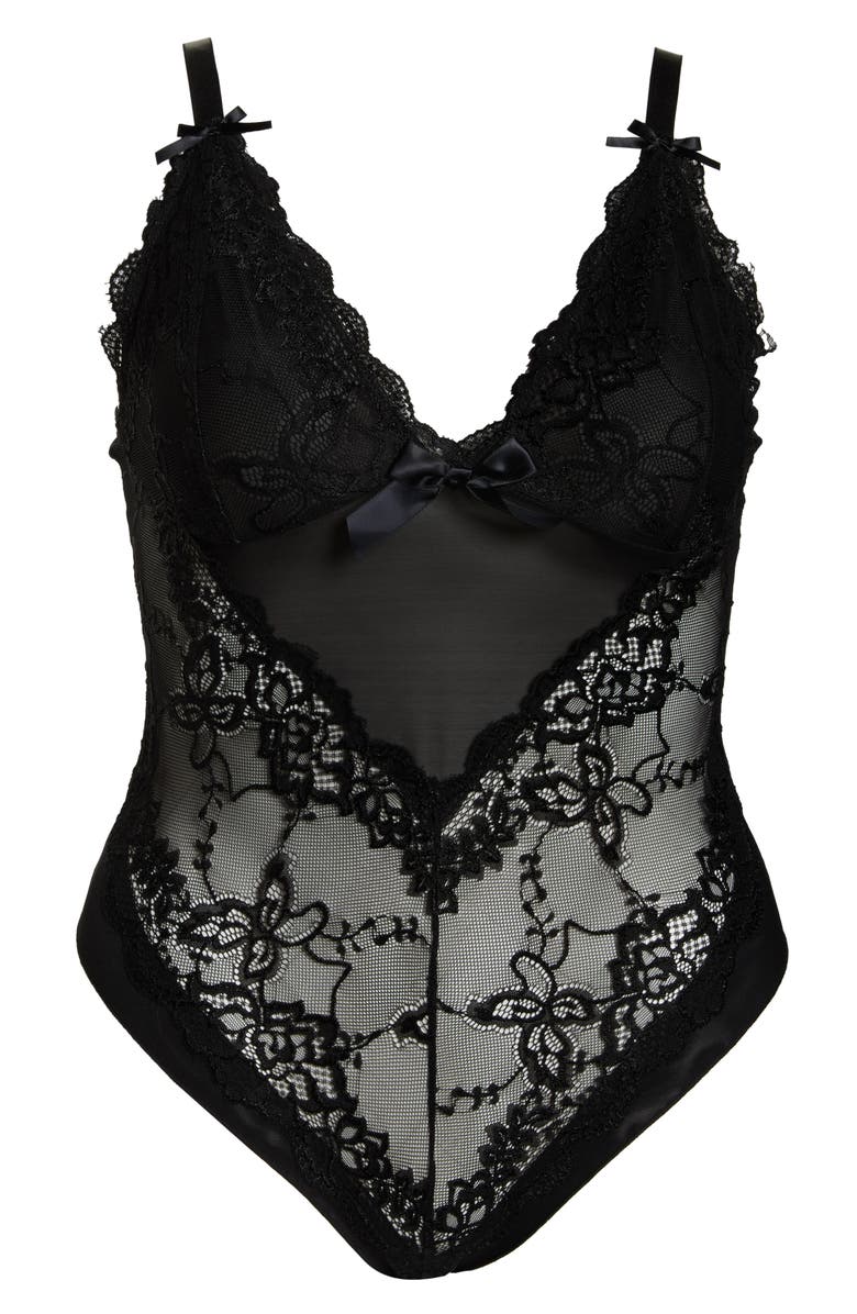 Oh La La Cheri Valentine Lace Teddy, Alternate, color, 