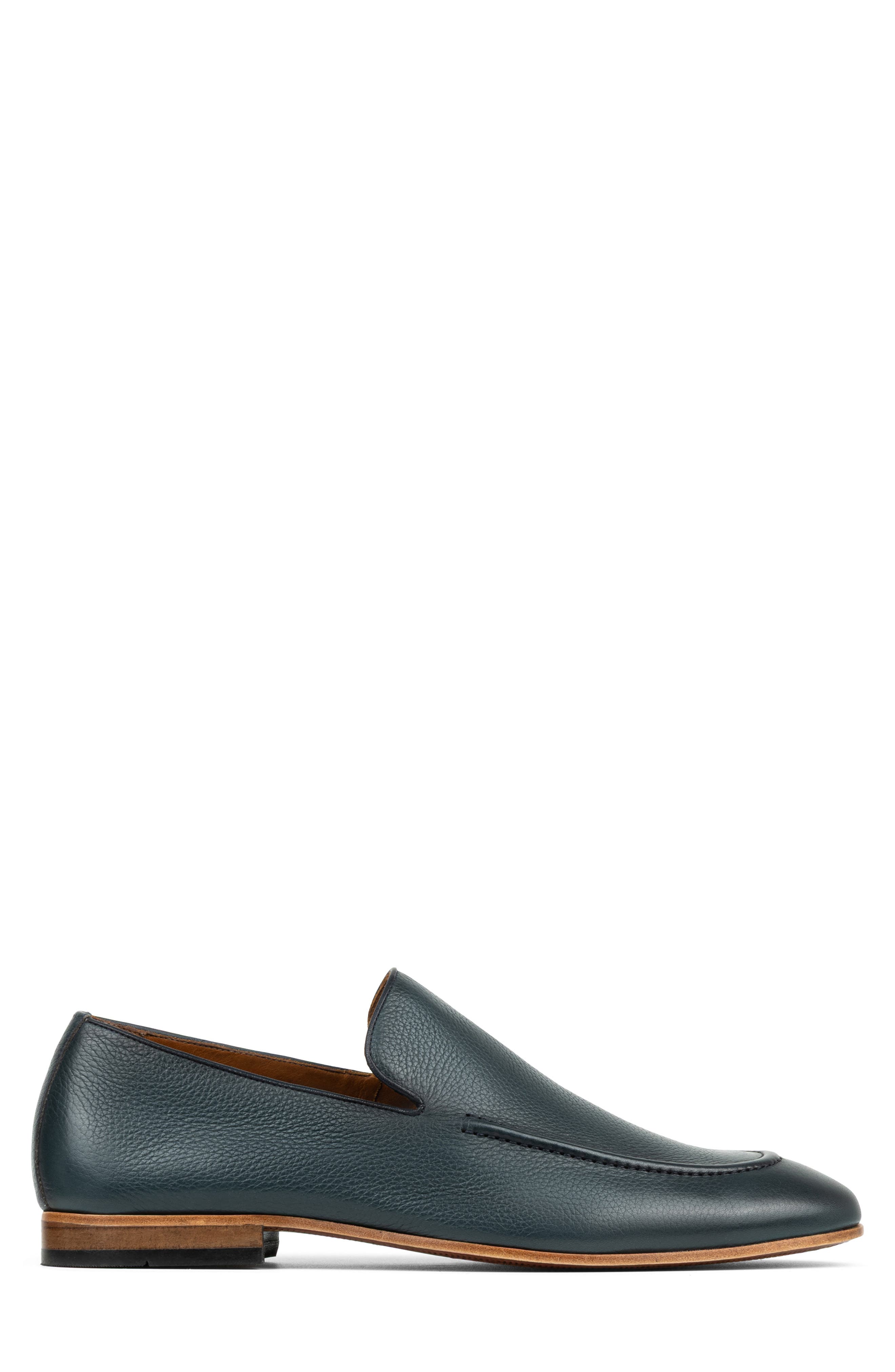 Donald Pliner Tristan Leather Loafer, Alternate, color, Navy