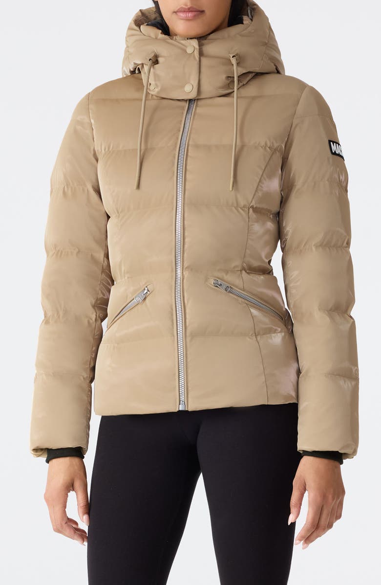 Mackage Madalyn Down Puffer Jacket, Main, color, Lt Camel