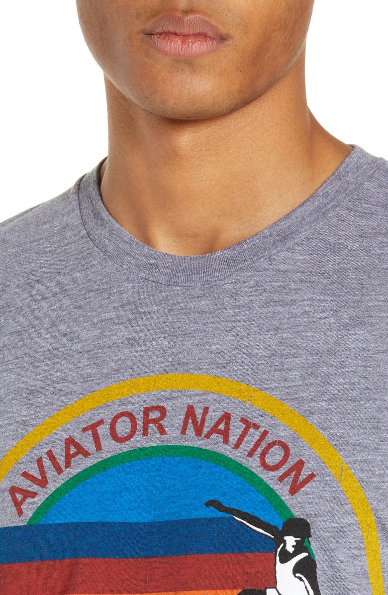 Aviator Nation Rainbow Logo T-Shirt, Alternate, color,
