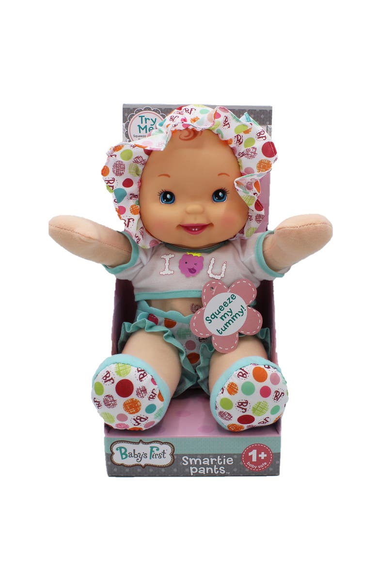 Baby's First Smartie Pants Doll With Raspberry White Tshirt, Alternate, color, 