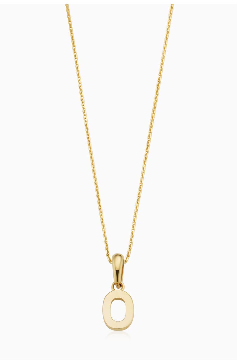 Oradina 14K Gold My Number Pendant Necklace, Main, color, Number 9