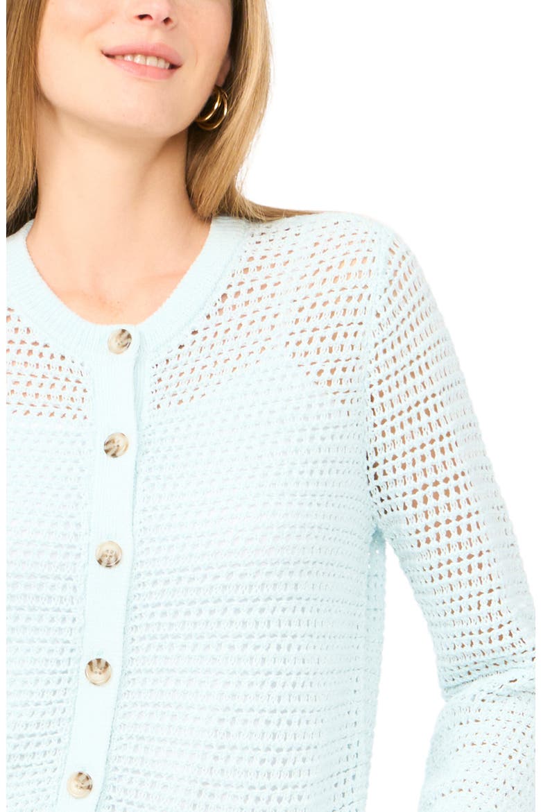 Open Weave Cardigan, Alternate, color, SKYLIGHT