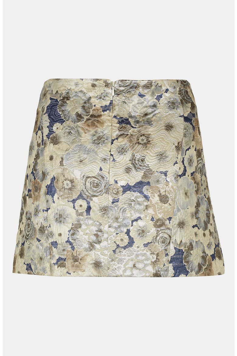 Floral Jacquard Skirt, Alternate, color, ICE BLUE