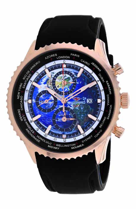 GMT Rubber Strap Watch