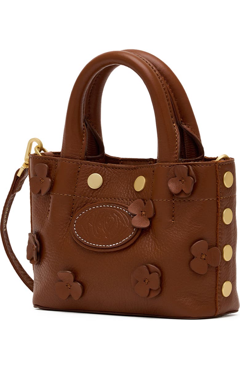 HAMMITT Mini Olympia Leather Tote, Alternate, color, Sienna Flora/ Brushed Gold