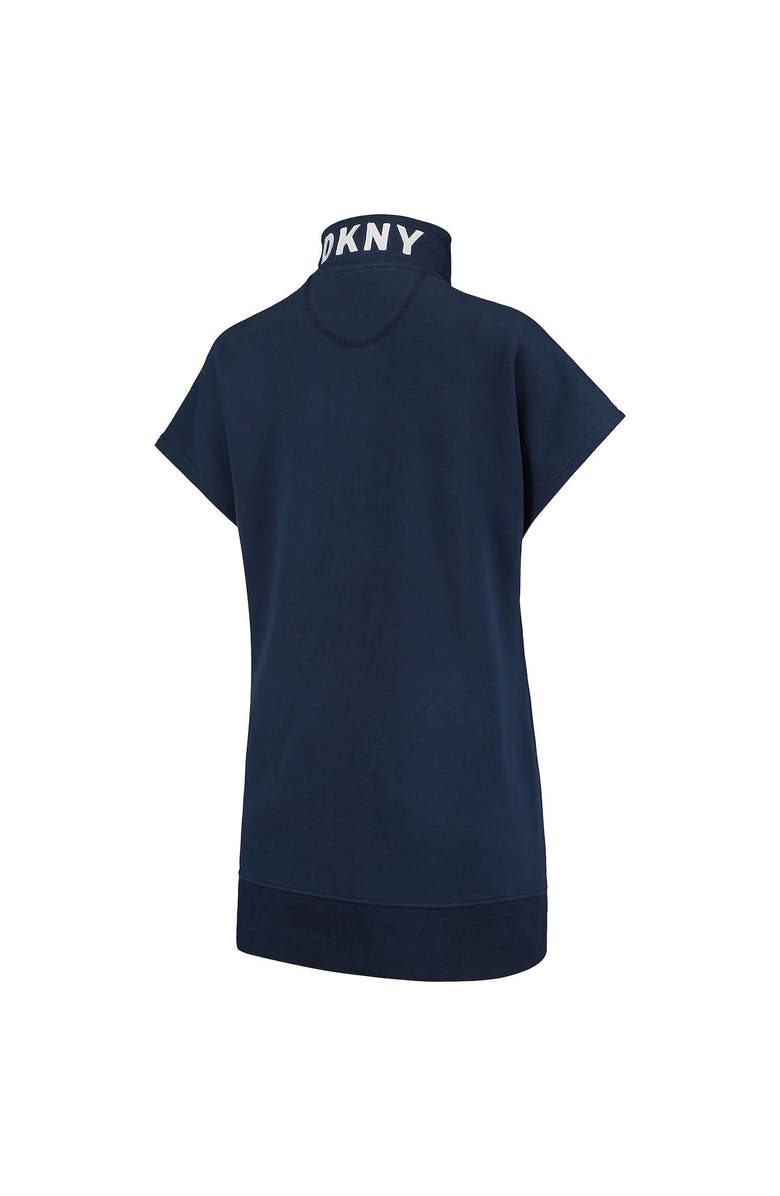 DKNY SPORT Women's DKNY Sport Navy New England Patriots Naomi Quarter-Zip Sneaker Dress, Alternate, color, 