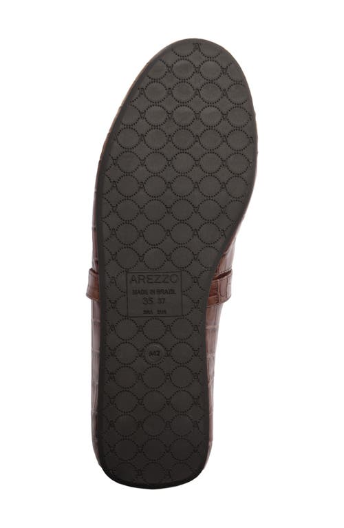 Arezzo Erica Croc Embossed Ballet Flat